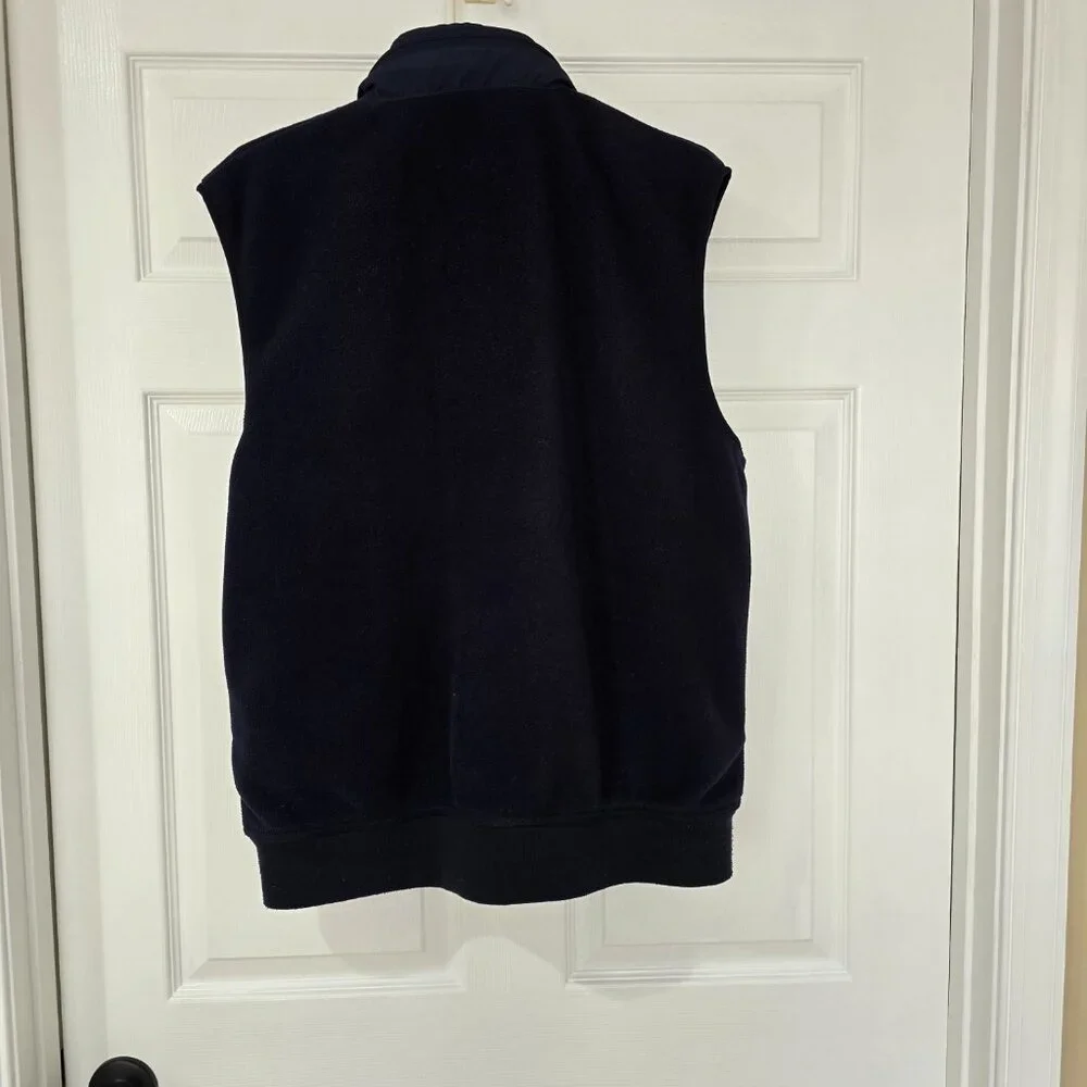 Polo Ralph Lauren Men's Fleece Vest Zip Out Hood‎ Pockets Pony Logo Navy Red XXL